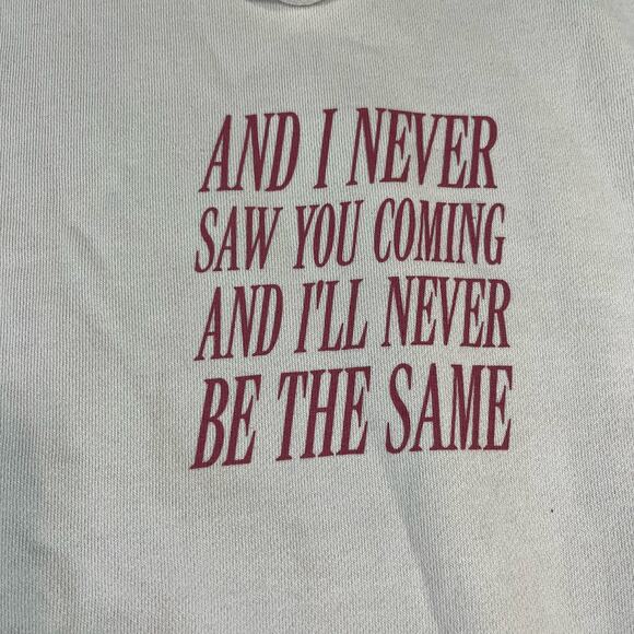 Taylor Swift Red Tour Hoodie Official Merch Size L Rare Piece Brand New Beige - Picture 4 of 9